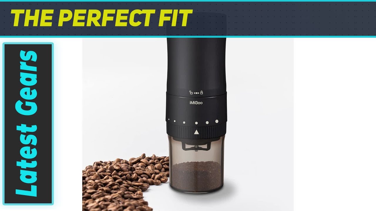 iMiGoo Conical Ceramic Burr Coffee Grinder - Best Electric Slow Grinder for Perfect Coffee