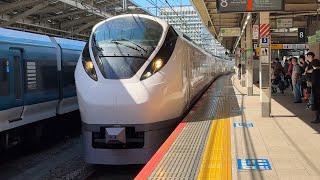 E657系カツK4編成 特急ひたち5号いわき行きの到着シーン(5M)