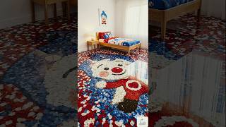 The Ultimate Floral Mickey Mouse Bedroom Build. #mickeymouse #epoxyfloor  #floralart #transformation