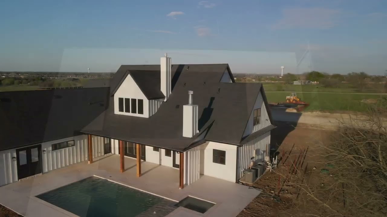 Flyover of Lot 1 in Wildflower Ridge in Justin, TX