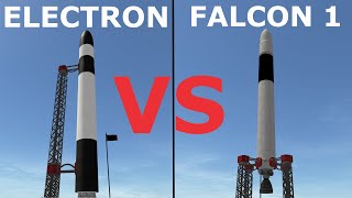 KSP: Electron VS Falcon 1! Space Station Build Battle!