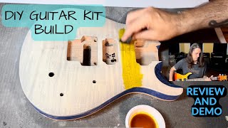 Celebrity DIY "Paul Reed Smith" Guitar Kit - Build Timeline And Finished Product With Sound Demo Wealth