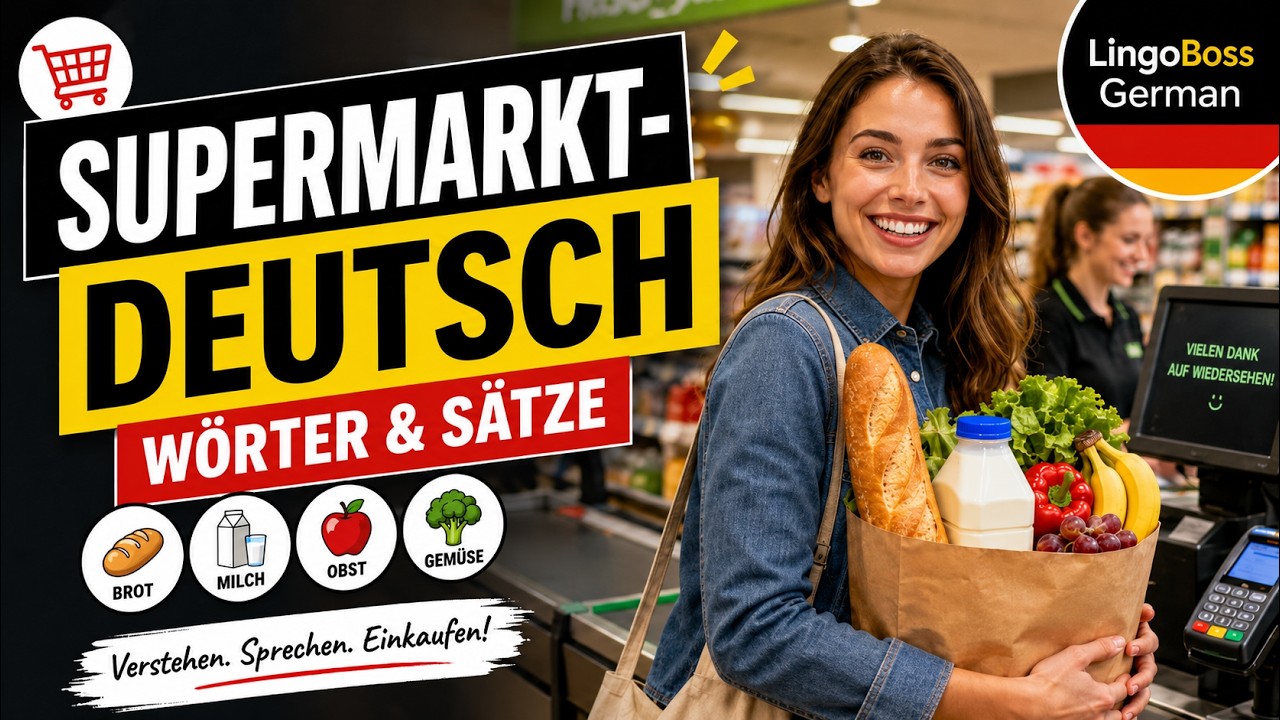 Deutsch A1: Einkaufen im Supermarkt 🛒 | Plural, Preise & Mengen