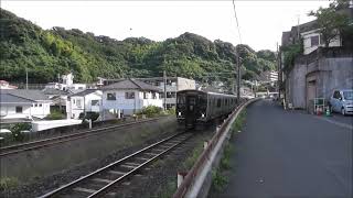 JR九州　鹿児島中央駅～鹿児島駅の間　#415系鹿児島駅～串木野駅(2428M)　＃817系国分駅～鹿児島中央駅6929M)　#415系鹿児島中央駅～国分駅6928M） 新上橋近く