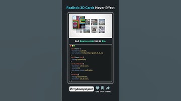 ✨🌟 Realistic 3D Card Hover Effects with CSS & JS! 💻🎨||#shorts #shortvideo #short #htmlcss #course