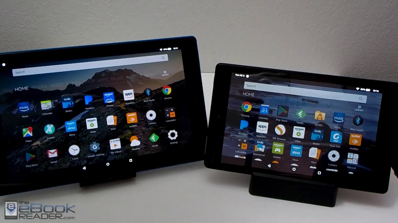 Amazon Fire HD 10 vs Fire HD 8 Tablets Compared (2017 Models)