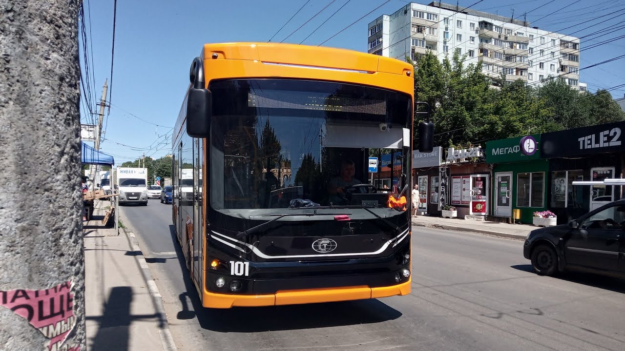 Поездка на новом троллейбусе ПКТС 6281 