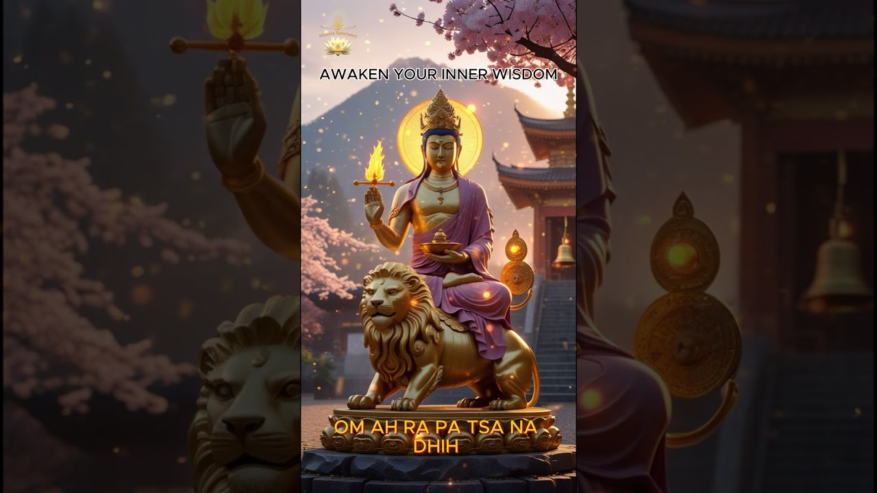 om ah ra pa tsa na dhih – The sacred mantra of Manjushri Bodhisattva, guardian of wisdom and clarity