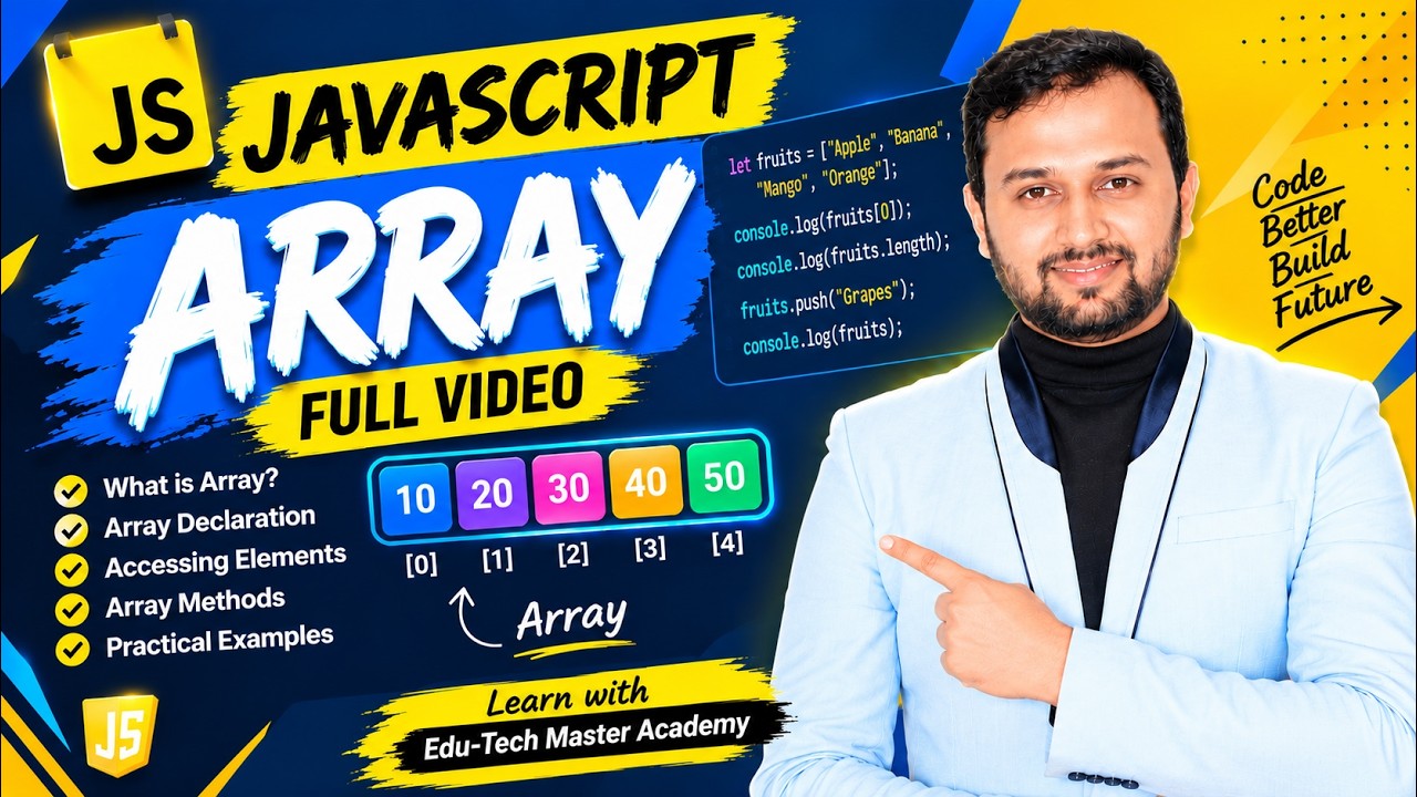 JavaScript Full Arrays Concept Explained in Hindi | Abhishekh Dubey ...