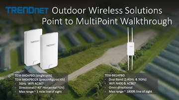 Trendnet - Point to Multi-point Wireless Bridge Walkthrough with the TEW-840APBO and TEW-841APBO