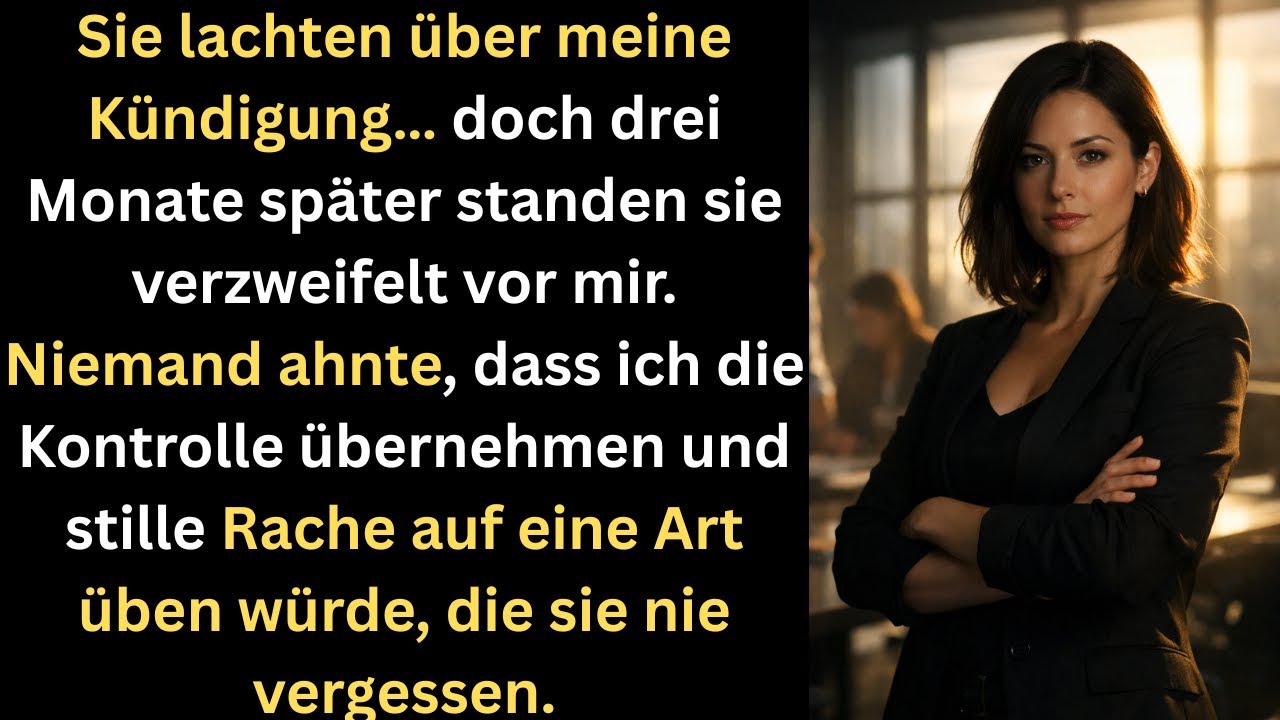 Sie lachten über meine Kündigung – drei Monate später flehten sie mich um einen Job an