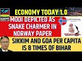 Sikkim and Goa Per Capita is 8 Times of Bihar, Modi Depicted as Snake Charmer in Norway Paper