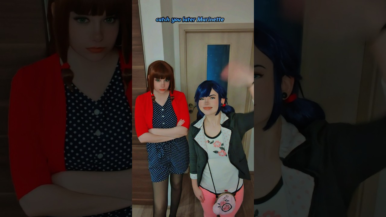 Adrien will soon be mine | Lila & Marinette @nikkihatsunecosplay#miraculous #cosplay #shorts