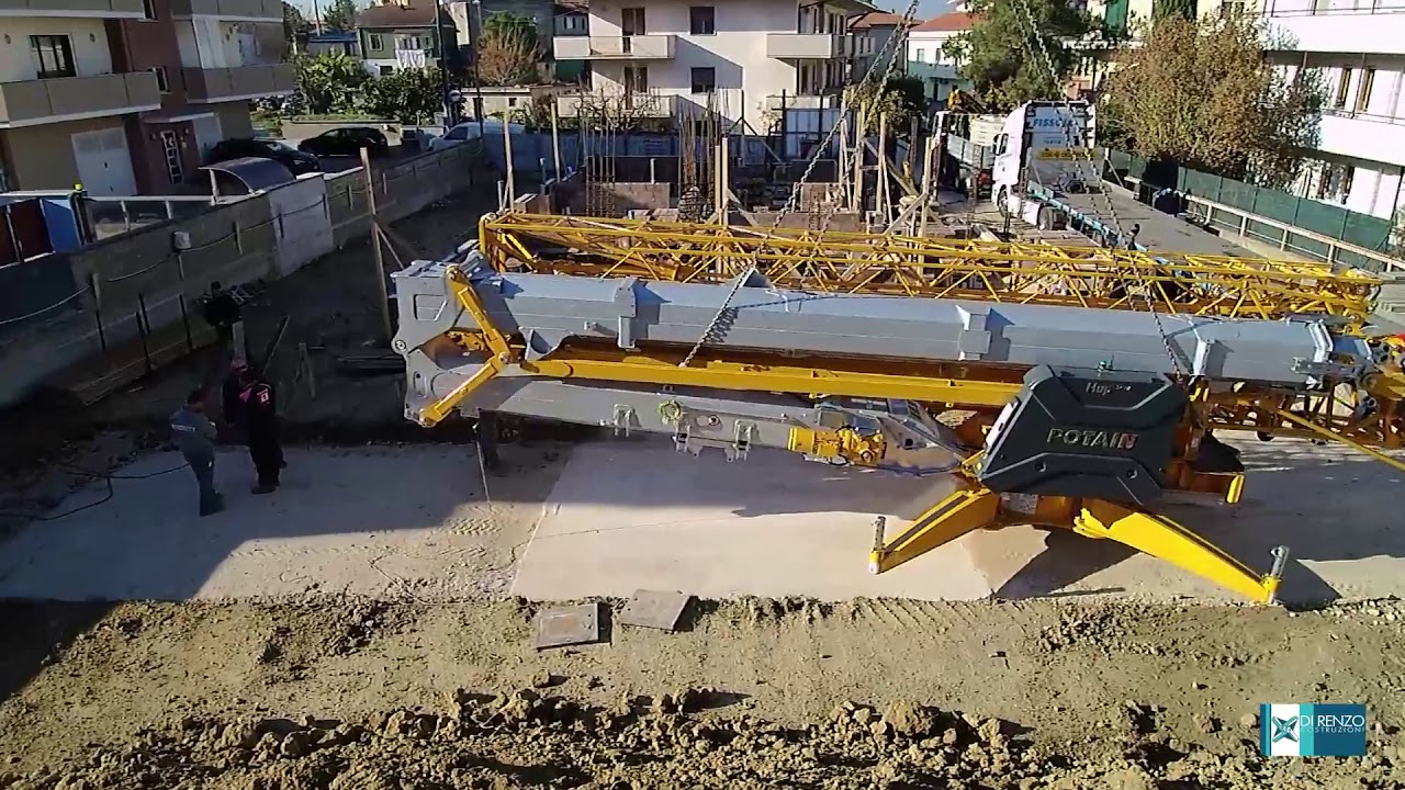 Montaggio Potain Hup 32 27, Cantiere 