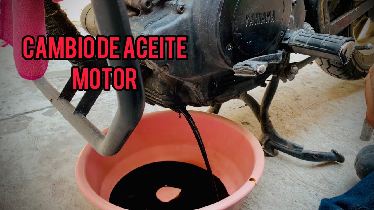 Cambio de aceite Yamaha Virago 920 - YouTube