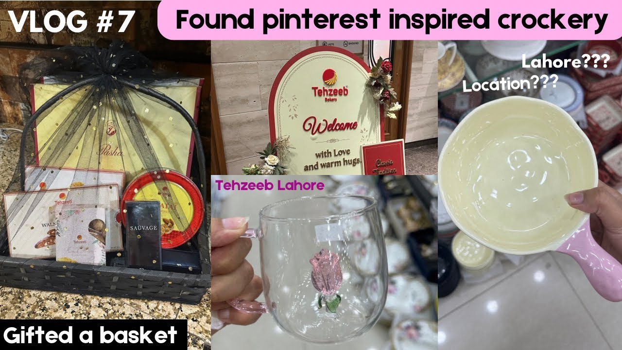 Found pinterest inspired crockery | Tehzeeb Bakery in Lahore
