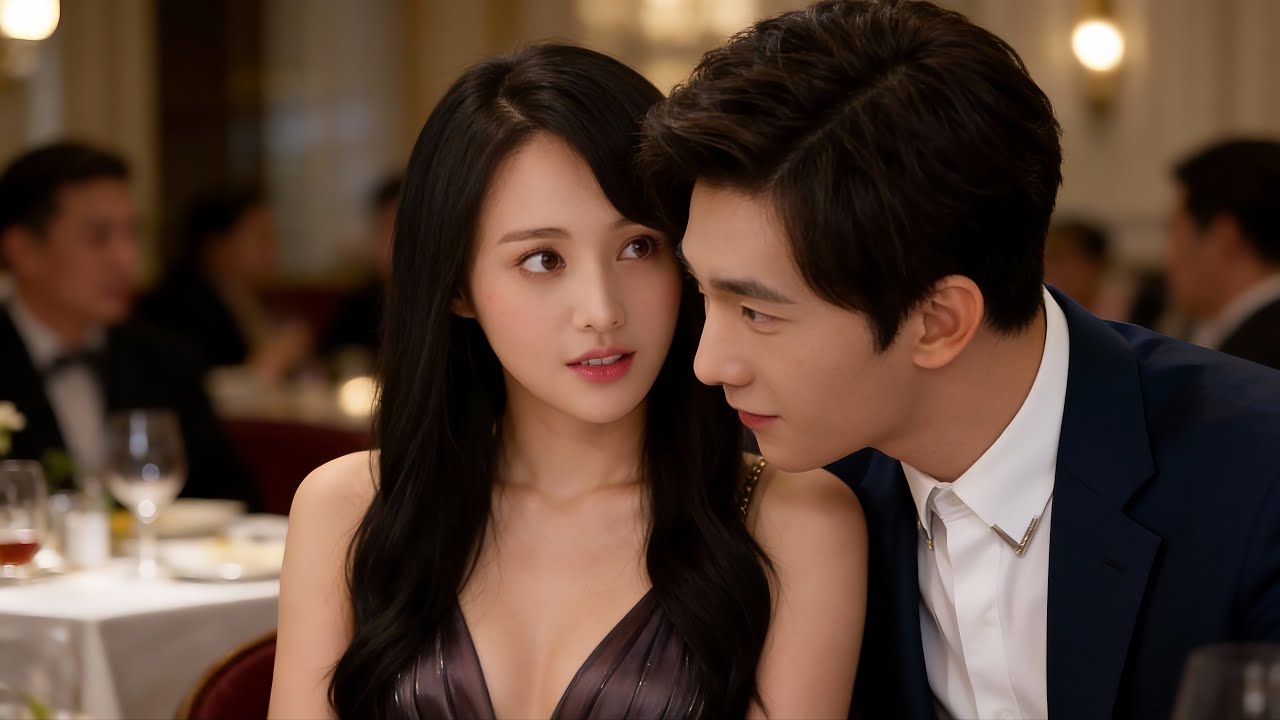 霸總請舍友吃飯撐場面，灰姑娘一襲性感長裙驚艷亮相，他當場看呆挪不開眼！💞