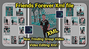 FRIENDS FOREVER ❤️ alight motion video editing 🥀xml preset 🎫xml            disception box check