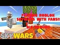 PLAYING ROBLOX SKYWARS WITH FANS!!! (CROUDED)