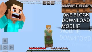 How to Download Minecraft One Block In Mobile 1.19 Free screenshot 4