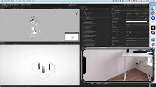 The game developed with the help of AR Foundation Editor Remote plugin