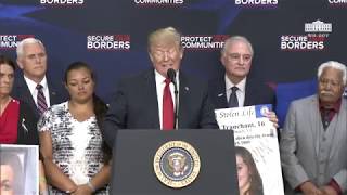 President Trump Gives Remarks on Immigration with Angel Families