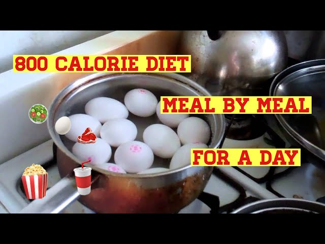 My 800 Calorie Diet Meal By Meal For A Day - Youtube