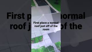 How to make a hollow roof in bloxburg (video on the wall next)#roblox #bloxburg