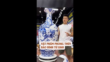 BẢO BÌNH TỨ LINH LONG LÂN QUY PHỤNG - BÌNH SỨ TRANG TRÍ - VẬT PHẨM PHONG THUỶ .