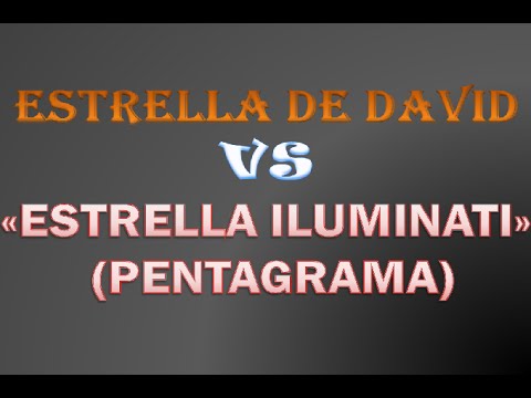 La Diferencia entre la estrella de David y la estrella Iluminati (Pentagrama, Satanica)