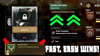 FASTEST WAY to UNLOCK 'DLC WEAPON CONTRACT'... (COD WW2 How To Unlock Free DLC Weapon FAST!)