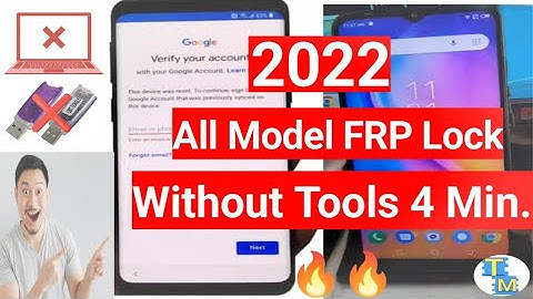FRP Unlock 2022 - all Samsung relame oppo Vivo infinix Android 11/12🔥🔥 frp google bypass without pc
