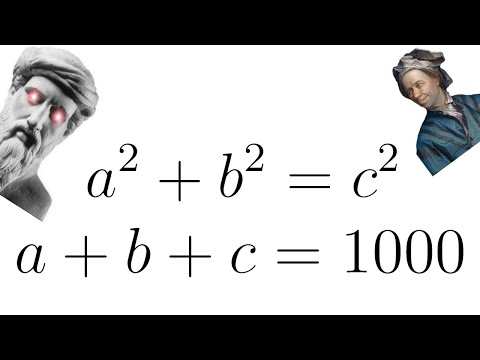 Finding a BEAUTIFUL Pythagorean triplet that ADDS UP to 1000!!