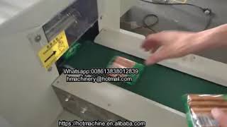 Automatic Food Bread Stick Down Film Flow Wrapping Machine