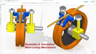 Solid Edge Motion Simulation | Wire cutting mechanism