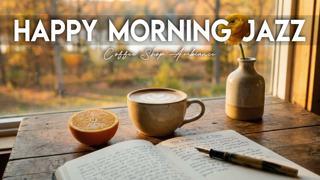 Happy Morning Jazz ☕💖 Coffee Shop Ambiance~Sweet Bossa Nova Instrumental for Cheerful Moods & Relax