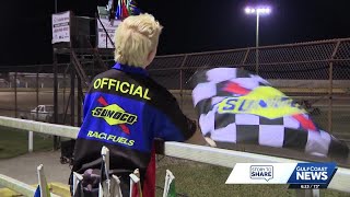 Youngest flagger at Hendry County Speedway inspires determination