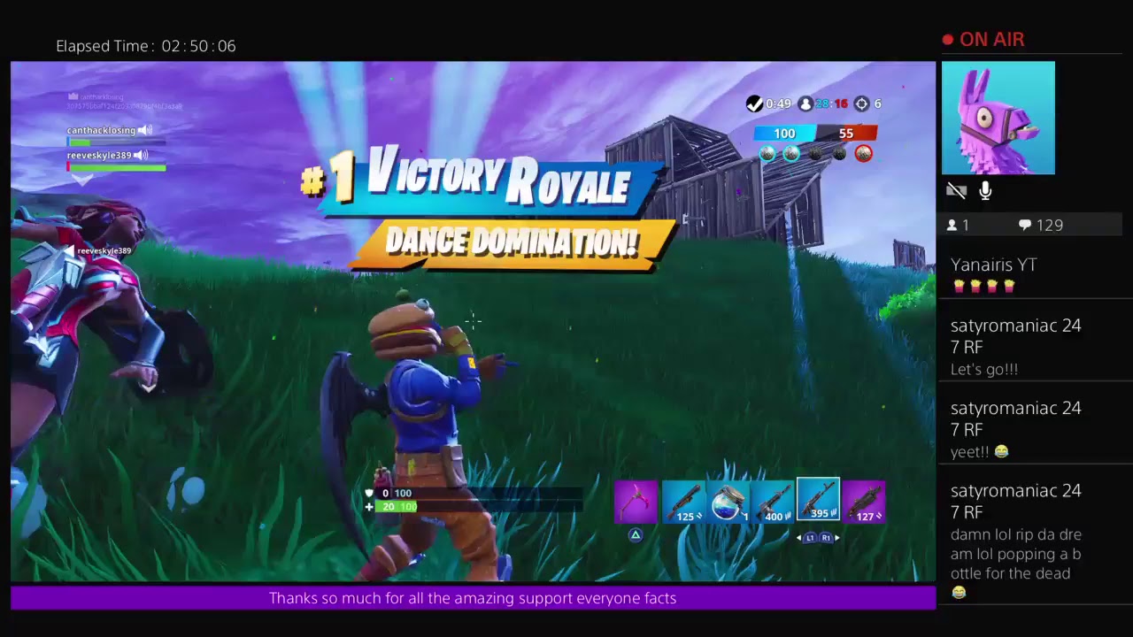 Fortnite late night time for wins kills and mullets