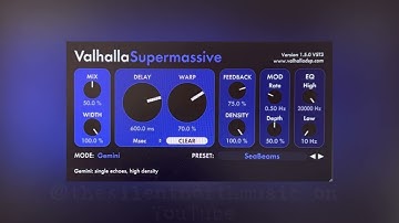 Valhalla Supermassive Reverb plugin - huge atmospheric ambient reverbs for FREE