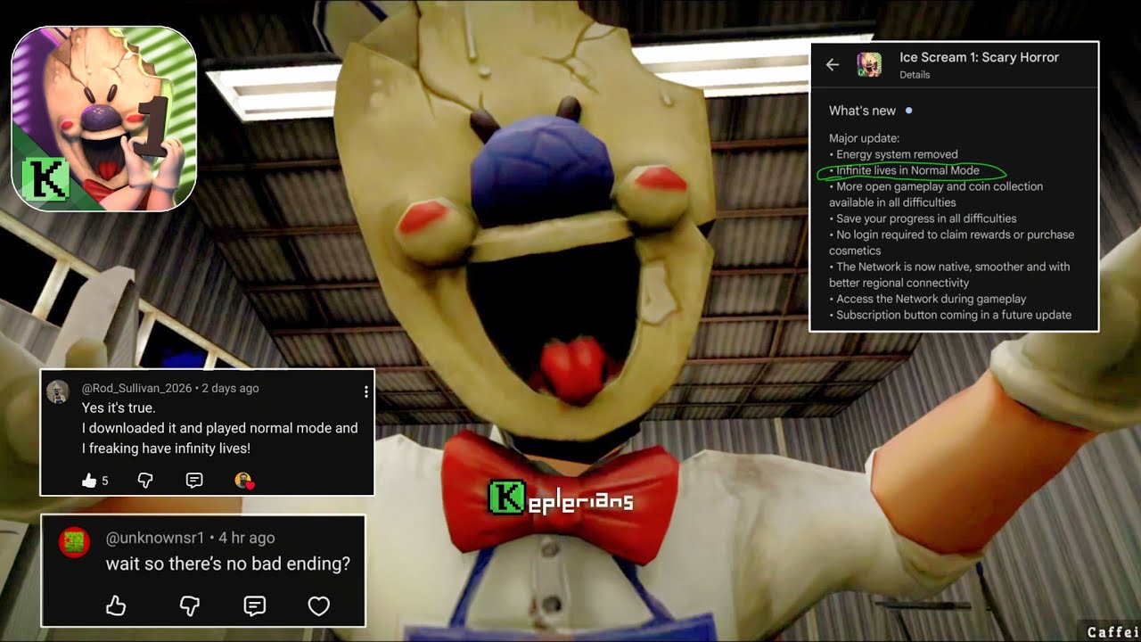 Dying infinite times in Ice Scream 1 new update💀😅