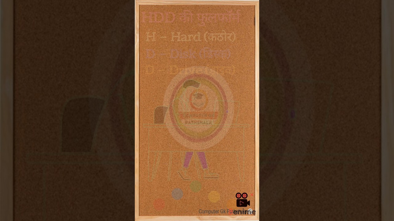 🖥️HDD की Full Form क्या है? |What is the full name of the hhd.Computer GK Pathshala