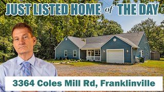 Just Listed Home of The Day! 3364 Coles Mill Rd, Franklinville, NJ 08322