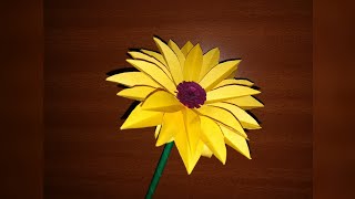 Easy and Beautiful Paper Flower Making at Home | Paper Crafts | DIY Home Decor | World of Artifact
