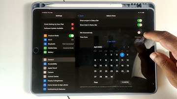 how to change time on ipad air