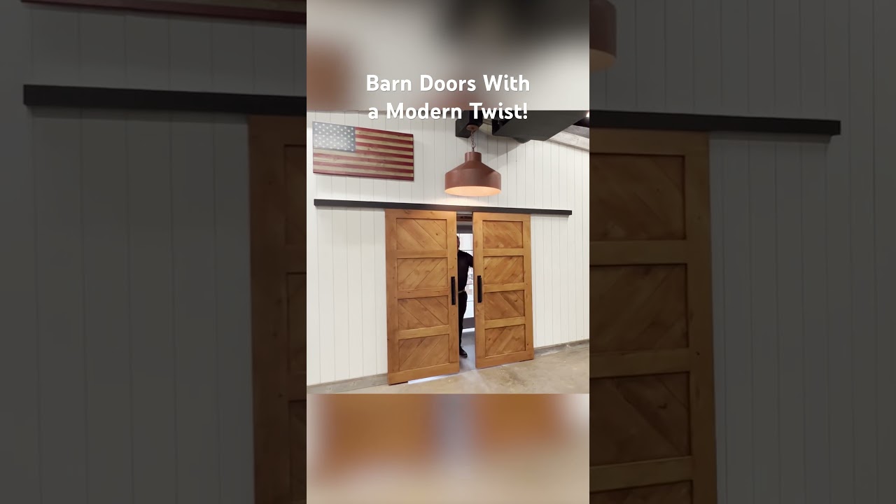 Barn doors with a modern twist!