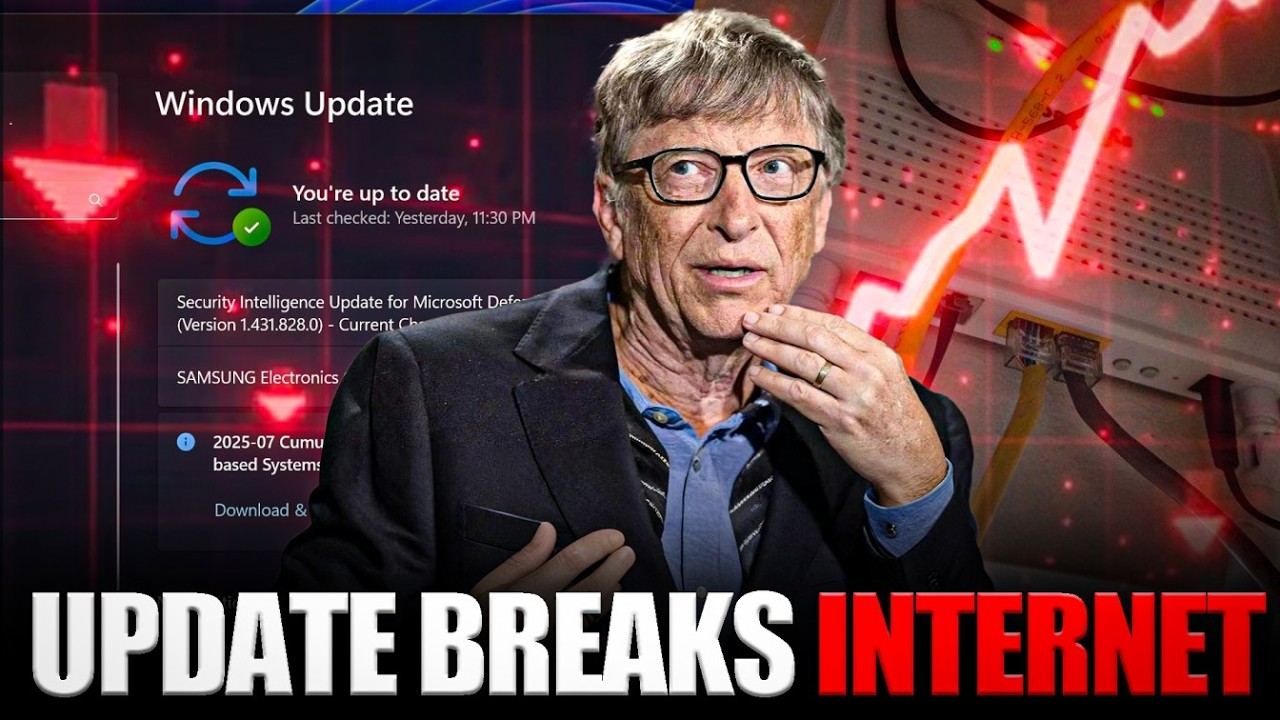 Bill Gates PANICS as Windows 11 Update BREAKS Wired Internet for Users!