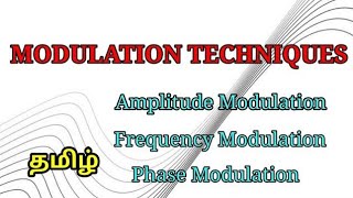 Modulation Techniques in Tamil