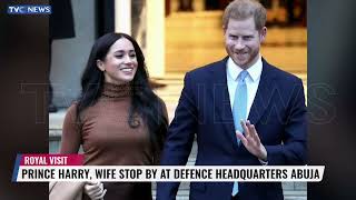 Prince Harry, Wife Visit Defence Headquarters, Abuja,  Wounded Troops In Kaduna