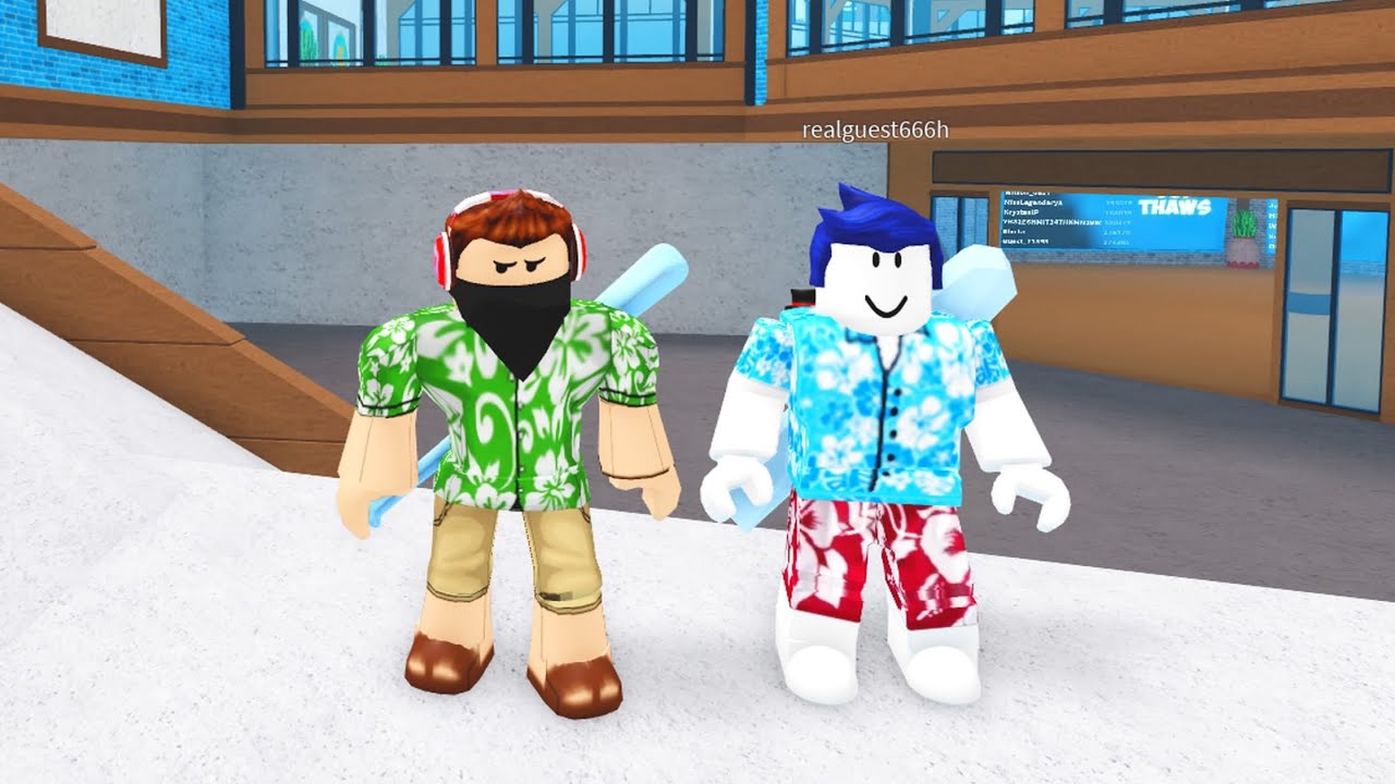 Playing Icebreaker! on Roblox