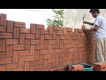 Amazing Brick Wall Design And Construction Home Improvement - Creative Brick Wall Construction Idea